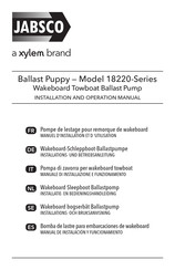 Xylem Jabsco Ballast Puppy 18220 Serie Manual De Instalación Y Funcionamiento