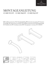Dornbracht Villeroy&Boch JUST 13 800 965-FF Instrucciones De Montaje