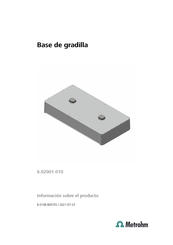 Metrohm 6.02001.010 Información Sobre El Producto