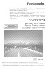 Panasonic CQ-DFX972U Manual De Instrucciones