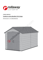 rollaway container Montfort 7511 Grigio Instrucciones De Montaje