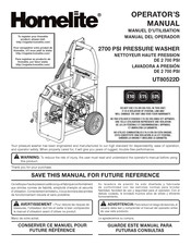 Homelite UT80522D Manual Del Operador