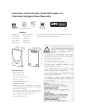 Takagi TKGU-30-IN Instrucciones De Instalación