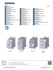 Siemens SIRIUS 3RT2 2 Serie Instructivo