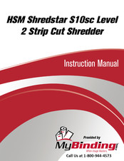 MyBinding HSM shredstar S10 Instrucciones De Servicio