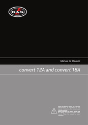 D.A.S. convert 18A Manual De Usuario