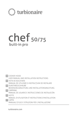 turbionaire chef 50 Manual De Usuario E Instrucciones De Instalación