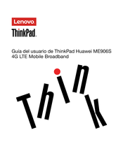 Lenovo ThinkPad Huawei ME906S Guia Del Usuario