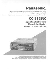 Panasonic CQ-E15EUC Manual De Instrucciones