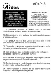 ARDES AR4P18 Folleto De Instrucciones