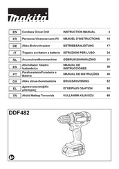 Makita DDF482ZJ Manual De Instrucciones