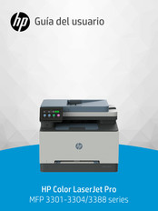 HP Color LaserJet Pro MFP 3301 Serie Guia Del Usuario