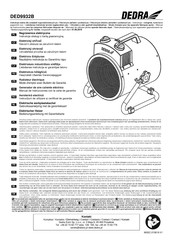 DEDRA DED9932B Manual De Instrucciones Con La Carta De Garantía