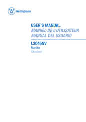 Westinghouse L2046NV Manual Del Usuario