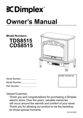 Dimplex CDS8515 Manual Del Usuario