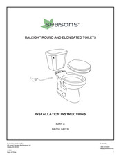 Seasons RALEIGH 645135 Instrucciones De Instalación