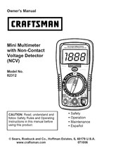 Craftsman 82312 Manual Del Usuario