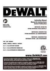 DeWalt DXV06PL Manual De Instrucciones