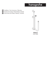 Hansgrohe Unica C 27617 0 Serie Instrucciones De Montaje