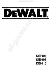 DeWalt DE9116 Manual Del Usuario