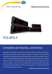 PCE Instruments PCE-BPD-P-66D Manual De Usuario