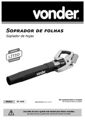 vonder 60.04.184.600 Manual De Instrucciones