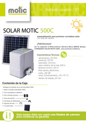 Motic Solar Motic 500C Manual Usuario