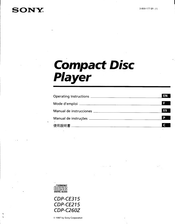 Sony CDP-CE315 Manual De Instrucciones