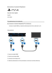 Sony PS4 PSVITA Guia De Inicio Rapido