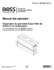 Boss Snowplow Exact Path DPS21350 Manual Del Operador