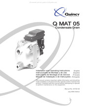 Quincy Compressor Q MAT 05 Instrucciones De Montaje Y De Uso