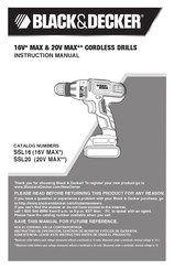 Black and Decker SSL20 Manual De Instrucciones