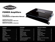 Jensen power Power 2000.1 D Manual De Instalación Y Operación