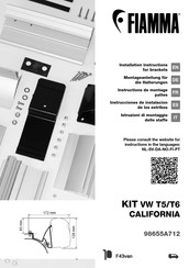 Fiamma 98655A712 Instrucciones De Instalacion De Los Estribos