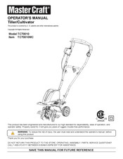 MasterCraft TC70010MC Manual Del Operario