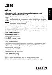 Epson L3560 Manual De Instrucciones