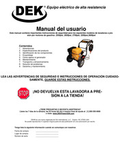 DEK 2550 Manual Del Usuario