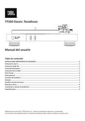 JBL TT350 Classic Manual Del Usuario