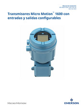 Emerson Micro Motion 1600 Manual De Instalación