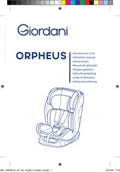 Giordani ORPHEUS Manual De Instrucciones