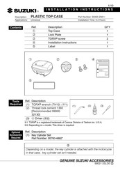 Suzuki 93300-2581 Serie Instrucciones De Instalación