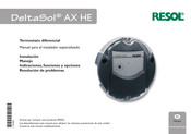 Resol DeltaSol AX HE Manual Para El Instalador Especializado