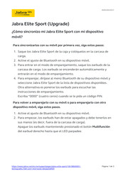 Jabra Elite Sport Guia De Inicio Rapido