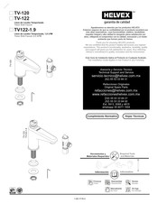 Helvex TV-122 Instrucciones De Instalación