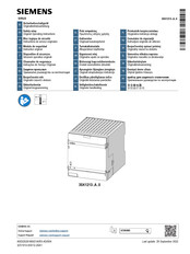 Siemens SIRIUS 3SK1213 A 0 Serie Instructivo