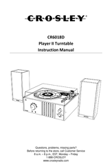 Crosley CR6018D Manual De Instrucciones