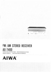 Aiwa AX-7400 Instrucciones De Manejo