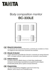Tanita BC-333LE Manual De Instrucciones