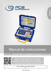 PCE Instruments PCE-MO 2002 Manual De Instrucciones