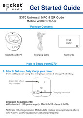 Socket Mobile Socketscan S370 Guia De Inicio Rapido